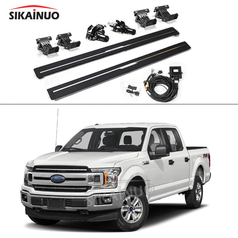 フォード F-150 用 格納式サイドステップ 自動ランニングボード